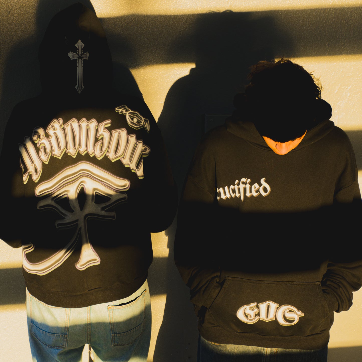 Crucified x EOS Heavyweight oversized hoodie